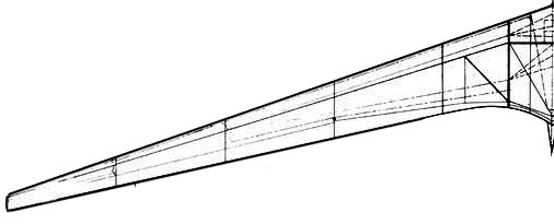 Horten Ho-IV wing diagram